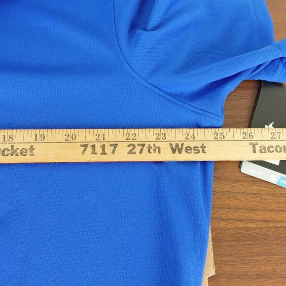 Nike Tennis Dri-Fit Mens Short Sleeve Polo Size XL Blue Activewear NWT - Picture 11 of 12